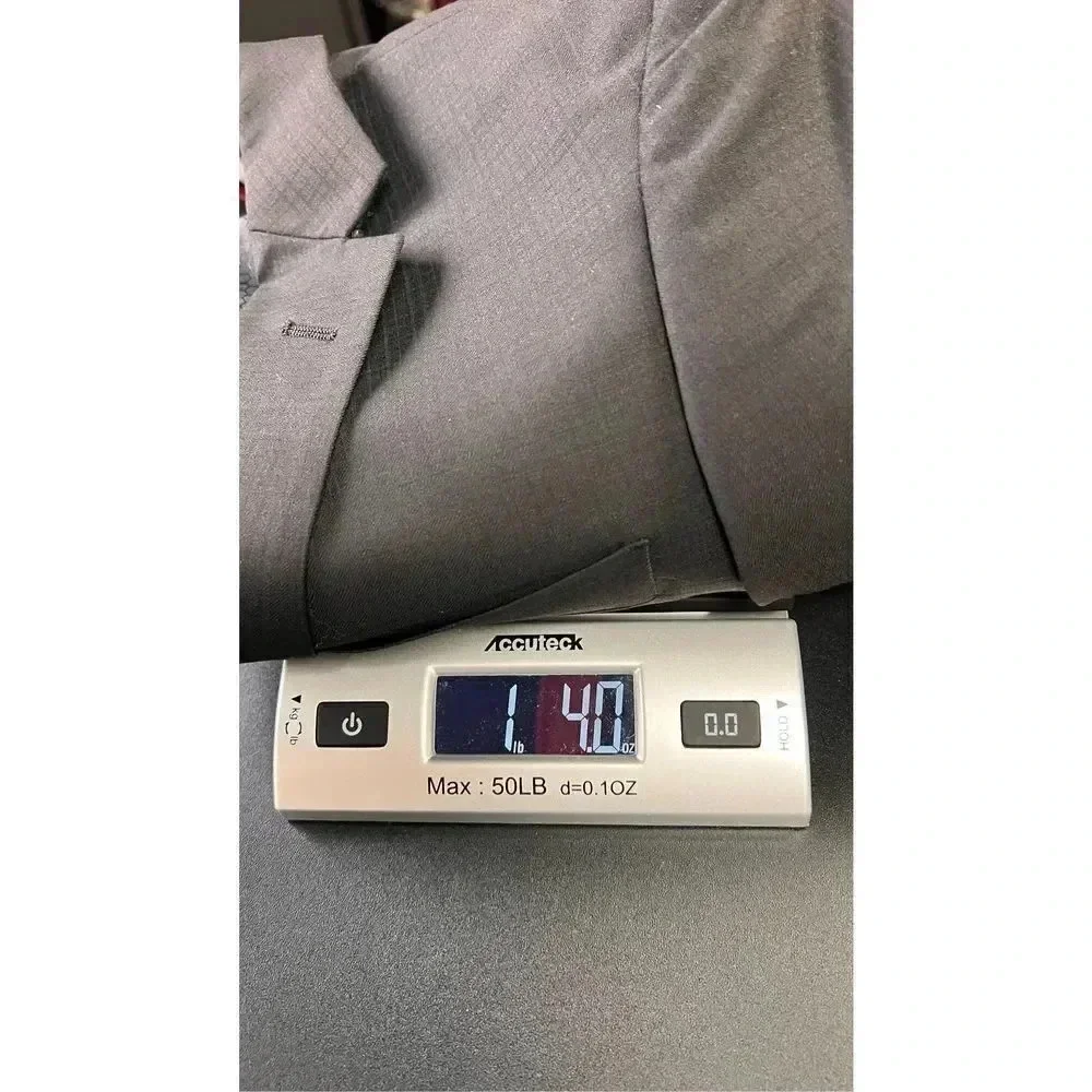 Linea Uomo Mens Black Square  Pattern 2-Button Front Blazer Sports Coat Size 36R